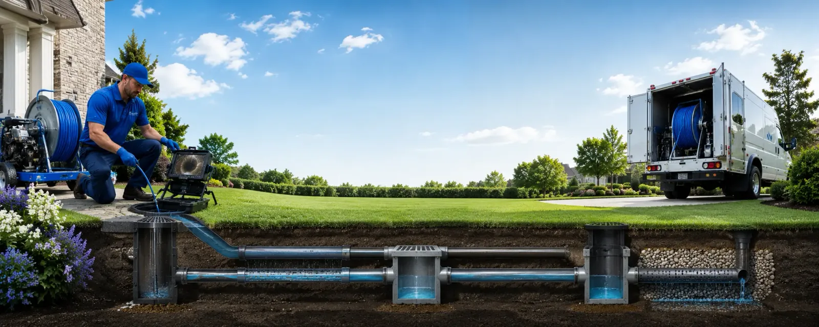 Outdoor drain cleaning information for Caballo, NM